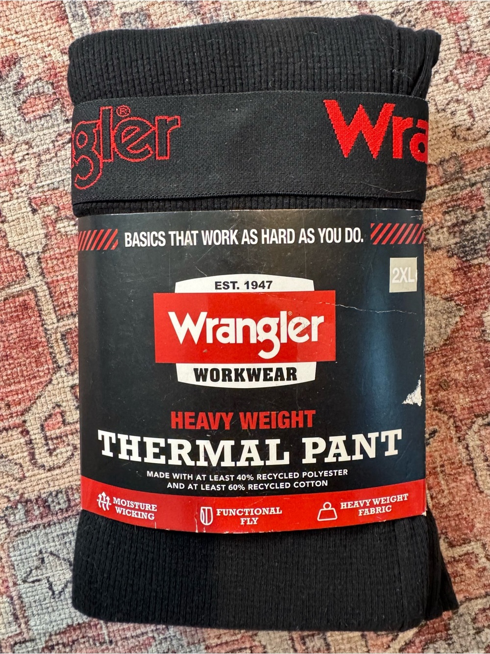 Wrangler Workwear Men’s Heavyweight Thermal Pant 2XL